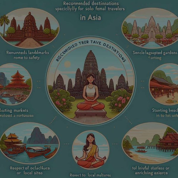 Quelles sont les destinations recommandées pour un voyage en solo féminin en Asie ?